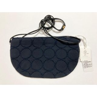 ミナペルホネン(mina perhonen)の未使用 ミナペルホネン coupebag  クッペバッグ タンバリン ネイビー(ショルダーバッグ)