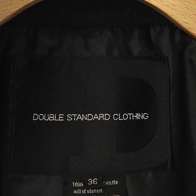 DOUBLE STANDARD CLOTHING(ダブルスタンダードクロージング)のダブルスタンダードクロージング ダブスタ ウール 切り替え コート 36 黒 レディースのジャケット/アウター(その他)の商品写真