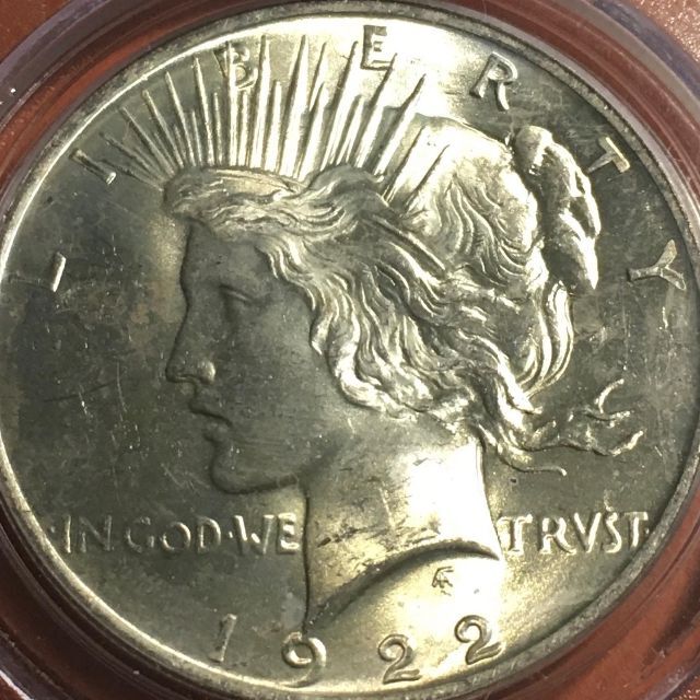1922 アメリカ ピースダラー 1ドル PCGS MS63 1922 アメリカ ピースダラー 1ドル PCGS MS63