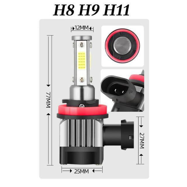 C166-M5 LED ヘッドライト 四面発光 フォグランプ (H8)