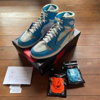 NIKE off white air jordan 1 UNC(スニーカー)