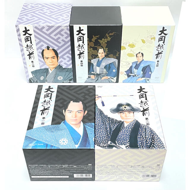 日本映画【美品】大岡越前 第一部 第二部 第三部 第四部 第五部 DVD BOX セット