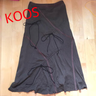 コース(KOOS)のKOOS メッシュリボンスカート(ひざ丈スカート)