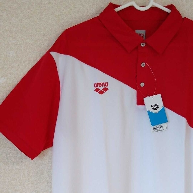 arena(アリーナ)のアリーナ　新品　ポロシャツ　半袖　メンズ　XO　3L　水色　レッド　赤　ホワイト メンズのトップス(ポロシャツ)の商品写真