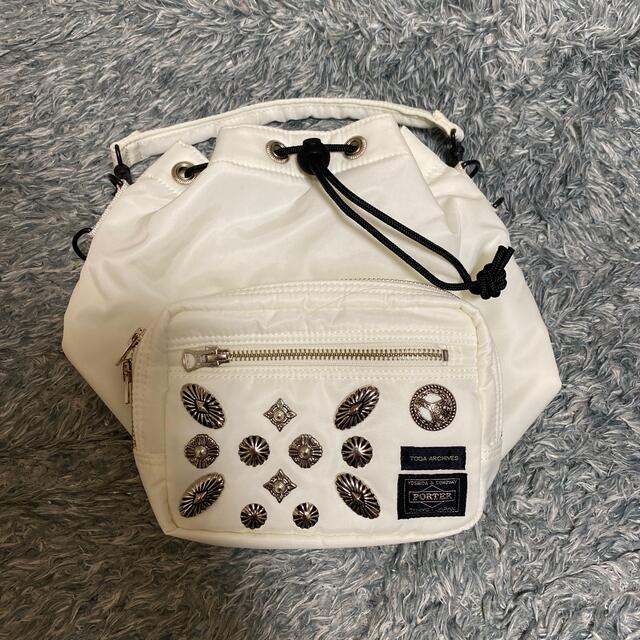 TOGA - ☆TOGA×PORTER即完売コラボ2wayストリングバッグ☆白 TOGA - ☆TOGA×PORTER即完売コラボ2wayストリングバッグ☆白