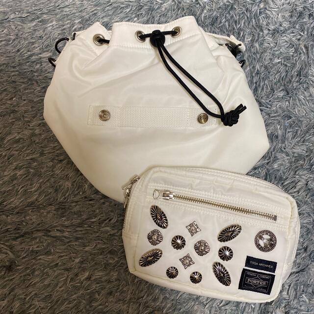 ☆TOGA×PORTER即完売コラボ2wayストリングバッグ☆白☆新品未使用-