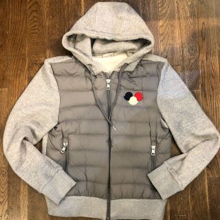 モンクレール(MONCLER)のモンクレール【ハイブリッドパーカー】グレー　サイズM(ダウンジャケット)