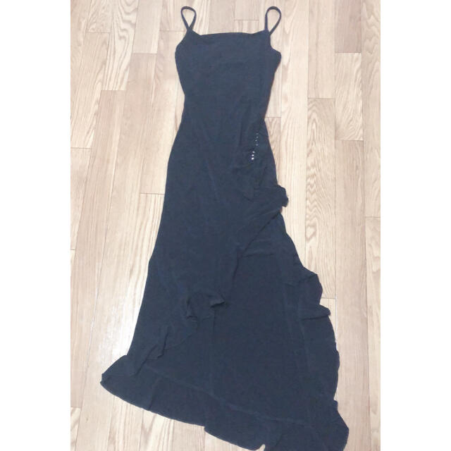 dazzy store(デイジーストア)のロングドレス　黒　シンプル レディースのフォーマル/ドレス(ナイトドレス)の商品写真