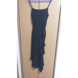 デイジーストア(dazzy store)のロングドレス　黒　シンプル(ナイトドレス)