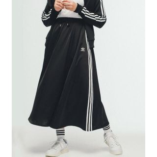 アディダス(adidas)の【限定値下げ】adidas アディダス ロングスカート　ブラック　Sサイズ(ロングスカート)