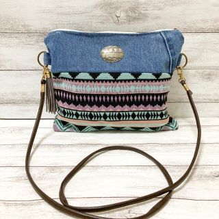 ハンドメイド☺︎サコッシュ☺︎ポーチ☺︎ショルダー☺︎ネイティブ(バッグ)