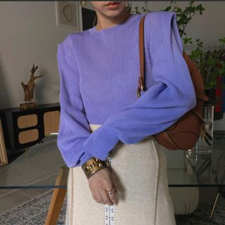 アメリヴィンテージ(Ameri VINTAGE)のAMERI* SHOULDER TUCK SHEER KNIT(ニット/セーター)