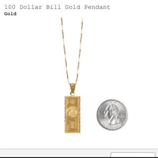 シュプリーム(Supreme)のSupreme 100 Dollar Bill 14k Gold Pendant(ネックレス)