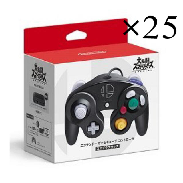 新しく着き Nintendo スマブラ ブラック コントローラー×25個 - Switch