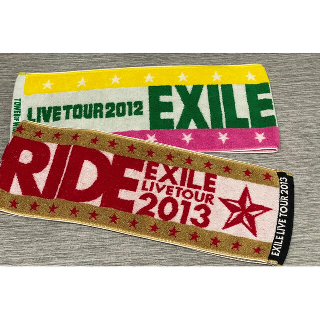 EXILE LIVE タオル 2012 2013 美品　2枚SET エンタメ/ホビーのタレントグッズ(アイドルグッズ)の商品写真