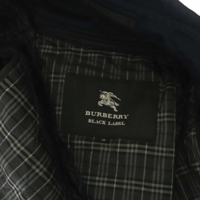 BURBERRY BLACK LABEL(バーバリーブラックレーベル)のバーバリーブラックレーベル トレンチコート ダブル ミモレ丈 裏地チェック 紺 メンズのジャケット/アウター(トレンチコート)の商品写真