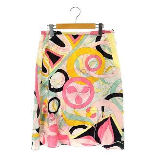 エミリオプッチ(EMILIO PUCCI)のエミリオプッチ EMILIO PUCCI スカート ひざ丈 10 マルチカラー(ひざ丈スカート)