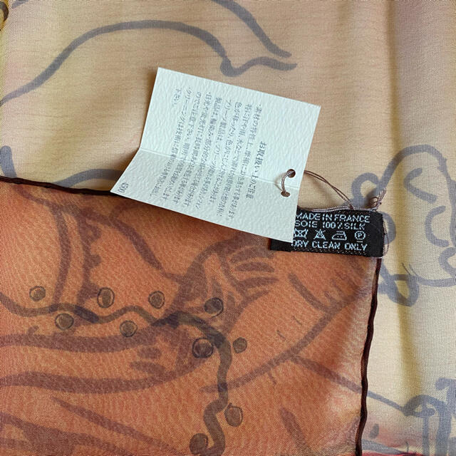 Hermes(エルメス)のエルメス　HERMES シフォン　ミニ　スカーフ レディースのファッション小物(バンダナ/スカーフ)の商品写真