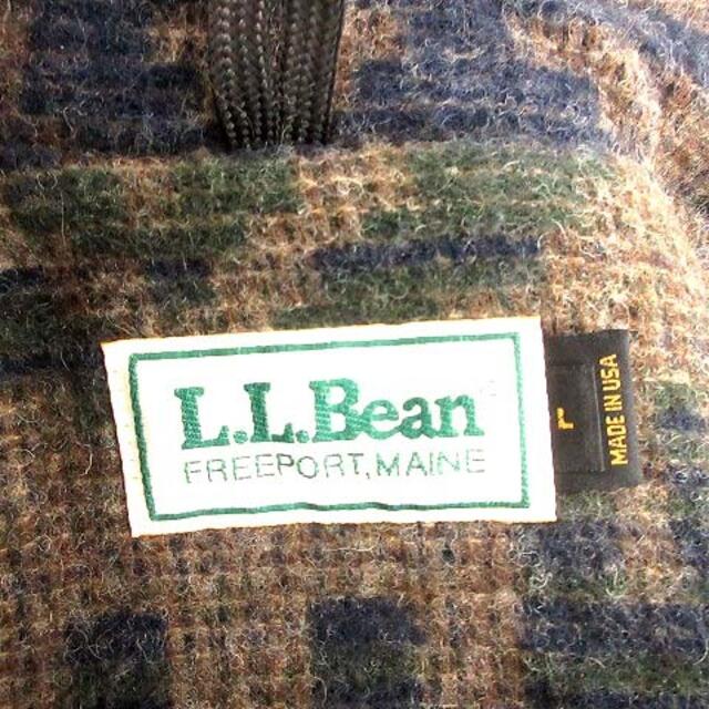 L.L.Bean(エルエルビーン)のL.L.BEAN  ウール ステンカラーコート ネイティブ柄 L ネイビー 茶 メンズのジャケット/アウター(その他)の商品写真