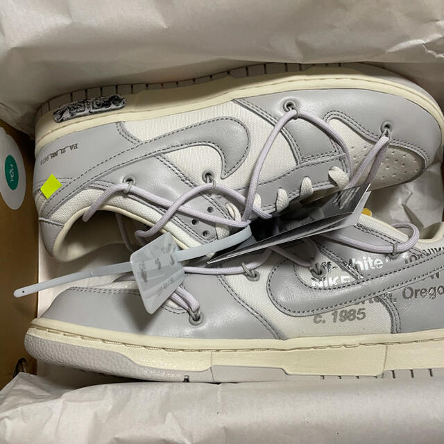 OFF-WHITE x NIKE DUNK LOW 27cm Lot.49