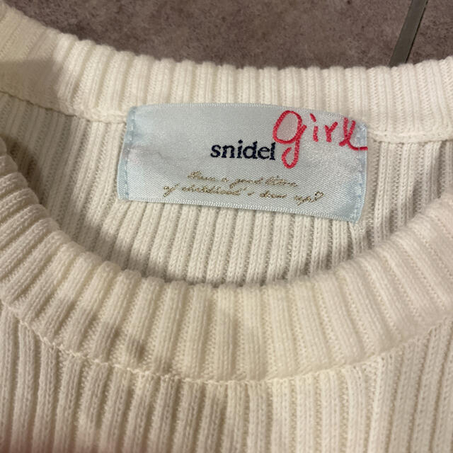 SNIDEL(スナイデル)のスナイデルガール　ワンピ　スナイデル大人用 キッズ/ベビー/マタニティのキッズ服女の子用(90cm~)(ワンピース)の商品写真