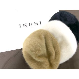 イング(INGNI)のアンゴラベレー　【INGNI】(ハンチング/ベレー帽)