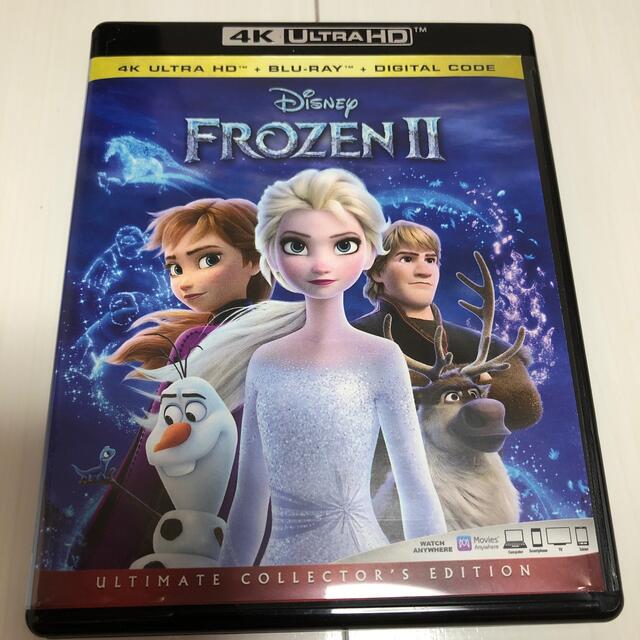 Disney(ディズニー)のアナと雪の女王2 4K uhd/Blu-ray 海外版　中古 エンタメ/ホビーのDVD/ブルーレイ(アニメ)の商品写真