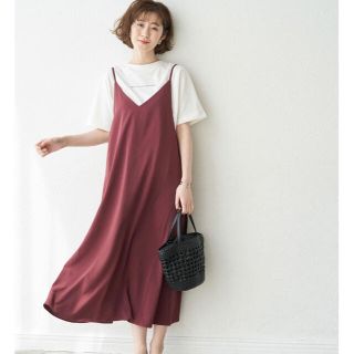 ロペピクニック(Rope' Picnic)の【Sale】ロペピクニック　キャミワンピース　ワイン(ロングワンピース/マキシワンピース)