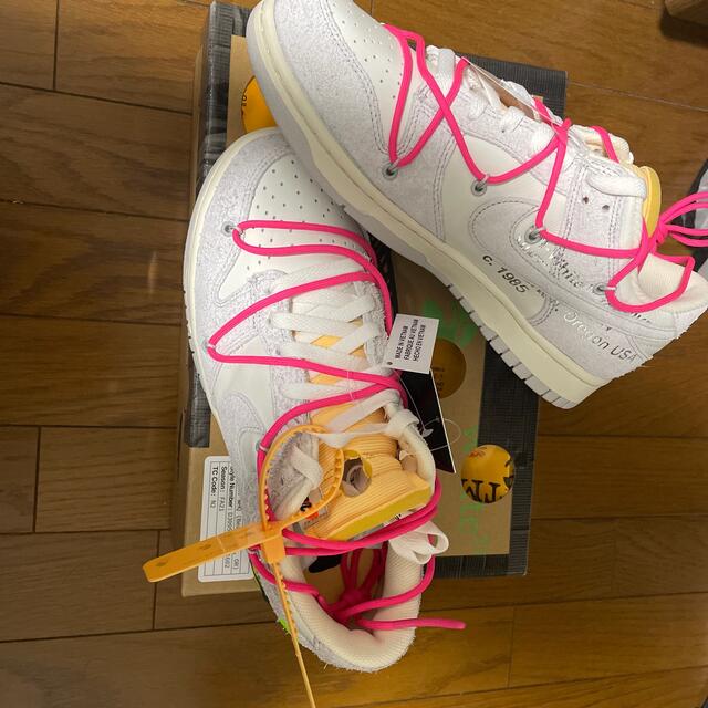 NIKE(ナイキ)のNIKE OFF- WHITE DUNK  LOW Lot17 メンズの靴/シューズ(スニーカー)の商品写真