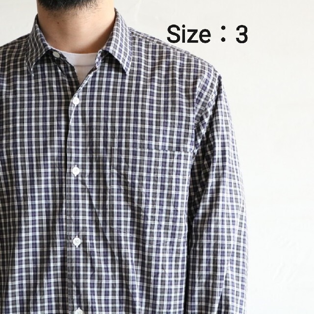 19ss comoli タータンチェック コモリシャツ サイズ1 - シャツ