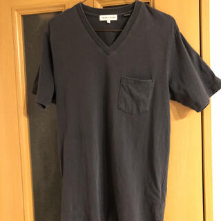 フリークスストア(FREAK'S STORE)のVネック半袖Tシャツ USA COTTON 黒 Sサイズ(Tシャツ/カットソー(半袖/袖なし))