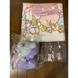 ボウダンショウネンダン(防弾少年団(BTS))のBTS1番くじ湯上がりバスタオルBT21MOON1番くじ  MANG 4点セット(アイドルグッズ)