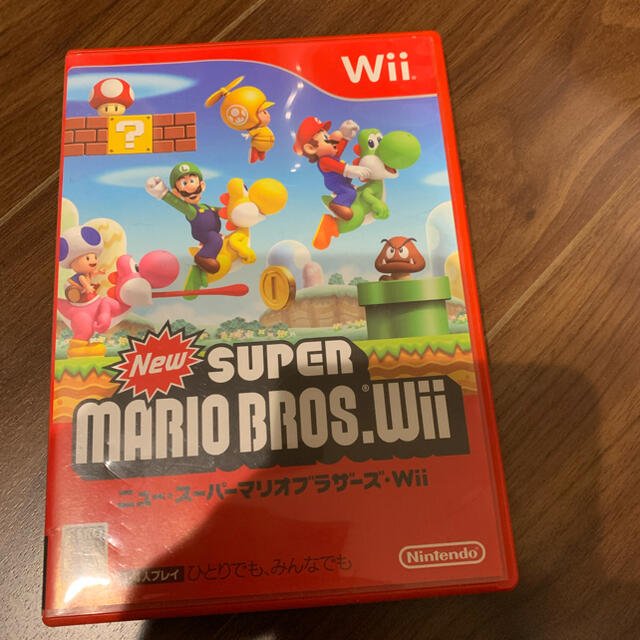 Wii(ウィー)のスーパーマリオブラザーズ　wii マリオ エンタメ/ホビーのゲームソフト/ゲーム機本体(家庭用ゲームソフト)の商品写真