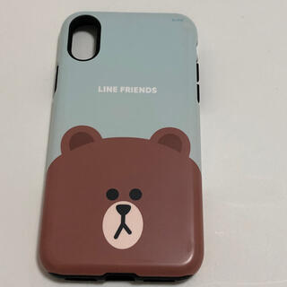 LINE FRIENDS    iPhoneX用　カバー　ケース(iPhoneケース)