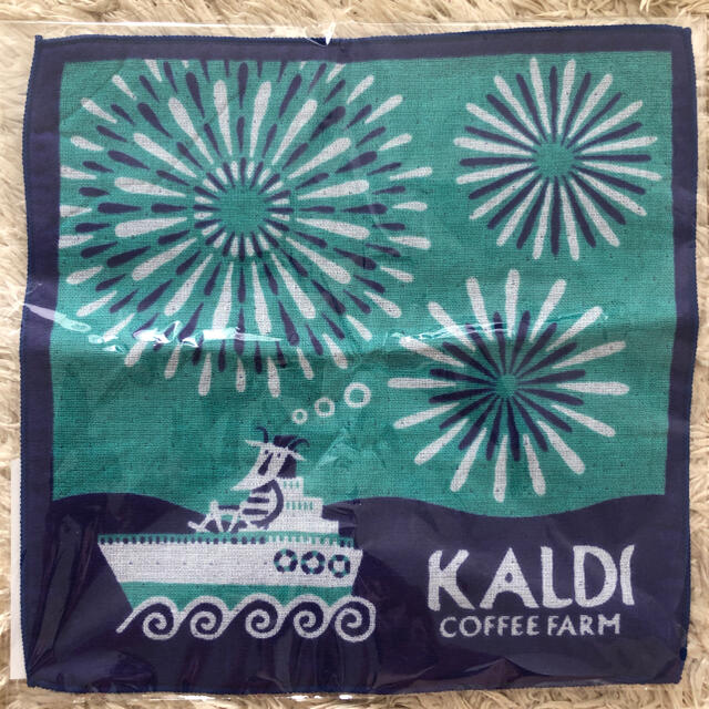 KALDI(カルディ)の【カルディ】ノベルティ今治タオルハンカチ レディースのファッション小物(ハンカチ)の商品写真