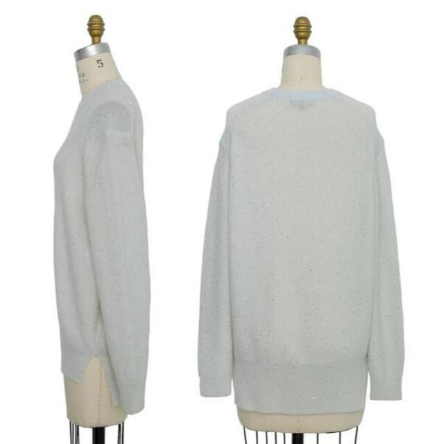 Drawer - Drawer*20AW 7Gスパンコールクルーネックニット 2 カシミヤの