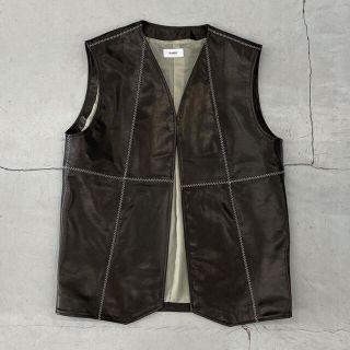 サンシー(SUNSEA)のRANDY 21AW “Bottle Joe” Leather vest (ベスト)