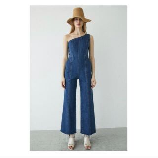 今季新作♡MOUSSY ONE SHOULDER DENIM JUMP SUIT