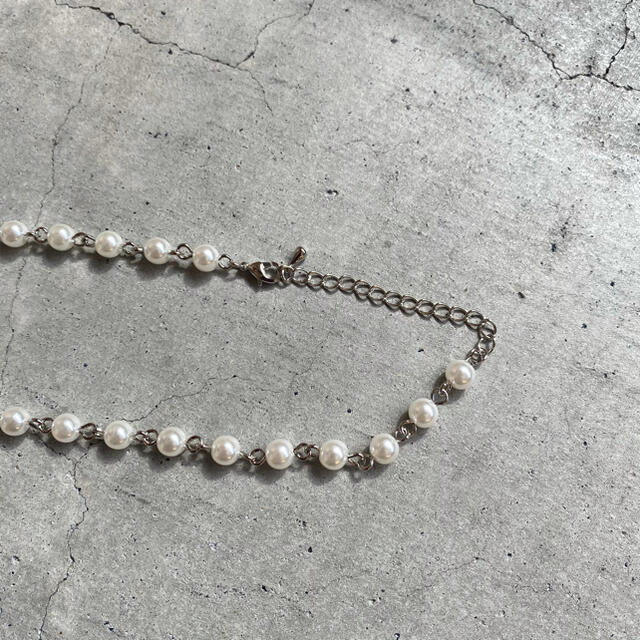 Jieda(ジエダ)のパールネックレス　Pearl necklace パールチェーンネックレス メンズのアクセサリー(ネックレス)の商品写真