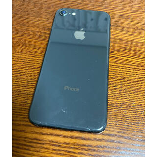 アップル(Apple)のSIMフリー iPhone8 ブラック64GB 画面割れ(スマートフォン本体)
