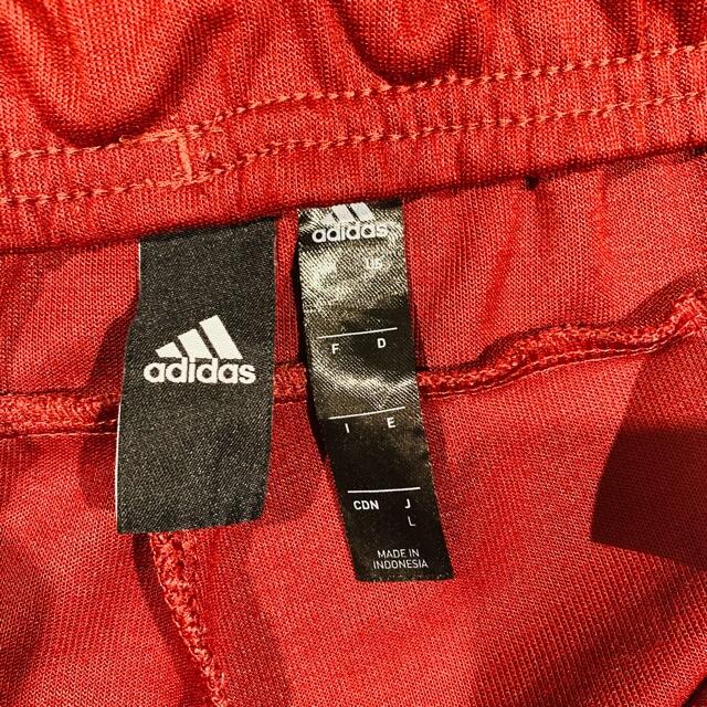 adidas(アディダス)のアディダス トラックパンツ　ラインパンツ ジャージ　バーガンディー　L メンズのパンツ(その他)の商品写真