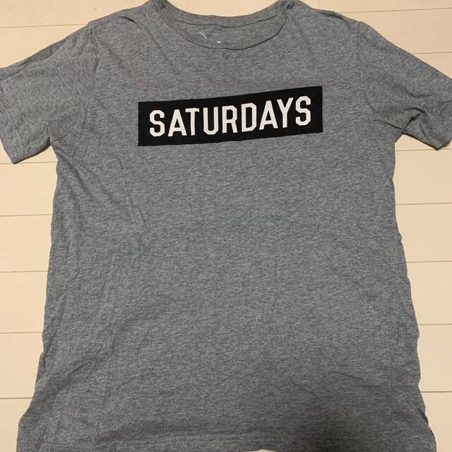 SATURDAYS SURF NYC(サタデーズサーフニューヨークシティー)のサタデーズニューヨーク　Sサイズ　グレイTシャツ メンズのトップス(Tシャツ/カットソー(半袖/袖なし))の商品写真