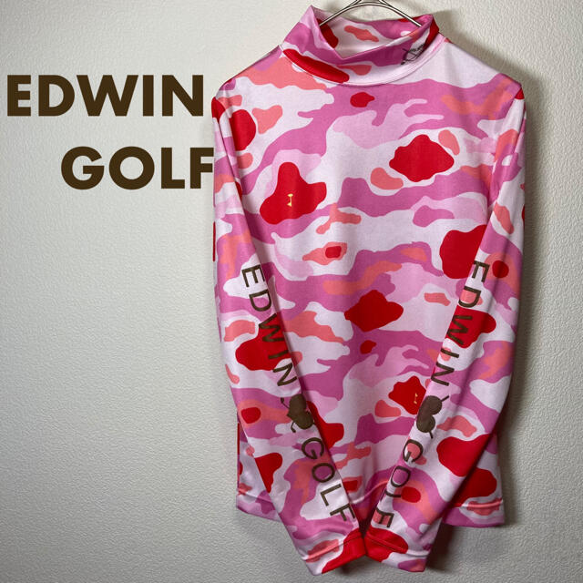 EDWIN(エドウィン)のEDWIN GOLF エドウイン ゴルフウェア レディース 長袖 Mサイズ 迷彩 スポーツ/アウトドアのゴルフ(ウエア)の商品写真