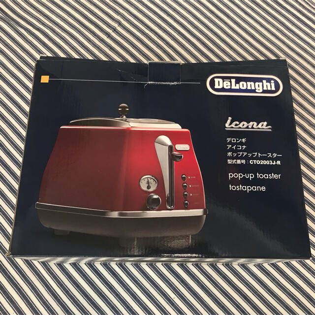 デロンギ　Delonghi アイコナポップアップトースター　CTO2003J-R