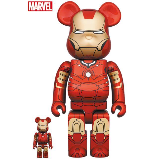 BE@RBRICK IRON MAN MARK III 100％ & 400％