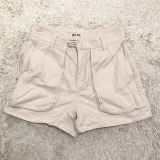 アクネ(ACNE)のAcne アクネ ショートパンツ オフホワイト 48 Lサイズ(ショートパンツ)