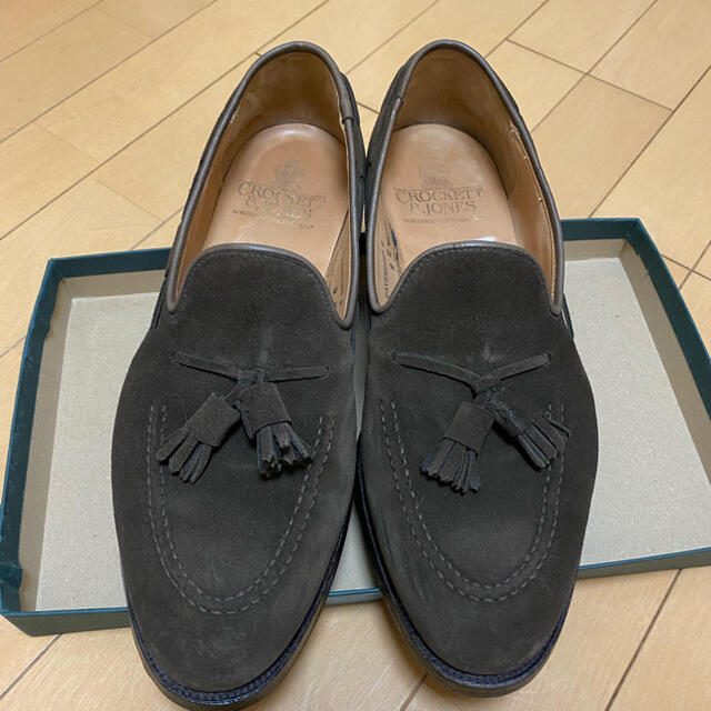 ドレス/ビジネススエードタッセルローファーCROCKETT&JONES(クロケット&ジョーンズ)