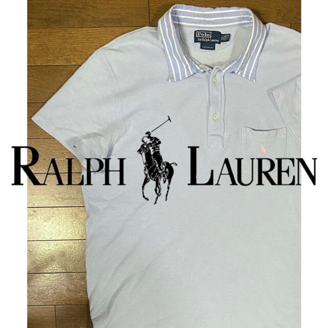 POLO RALPH LAUREN(ポロラルフローレン)の【希少】ポロラルフローレン 半袖 ポロシャツ ビッグ 刺繍 トミー ラコステなど メンズのトップス(ポロシャツ)の商品写真