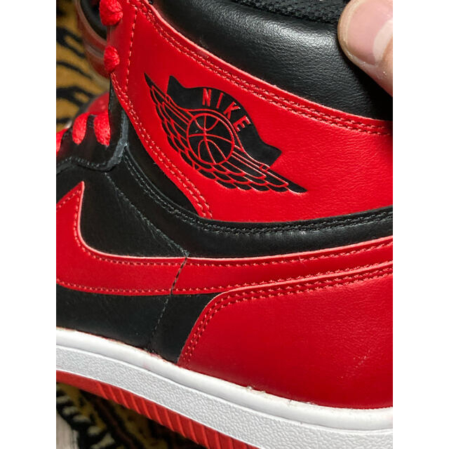 エア ジョーダン 1 HIGH OG BRED TOE カスタマイズ 27cm