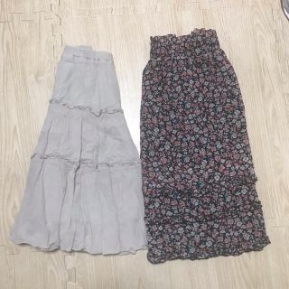 ユニクロ(UNIQLO)のユニクロ　膝丈スカート　2点(ひざ丈スカート)